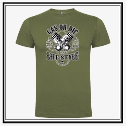 Camiseta Gas or Die