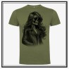 Camiseta Biker Woman Skull