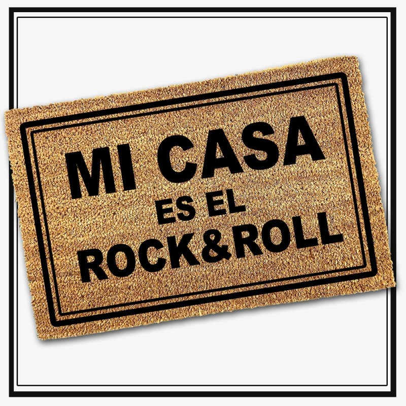 Felpudo Mi casa es el Rock&roll